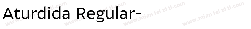 Aturdida Regular字体转换